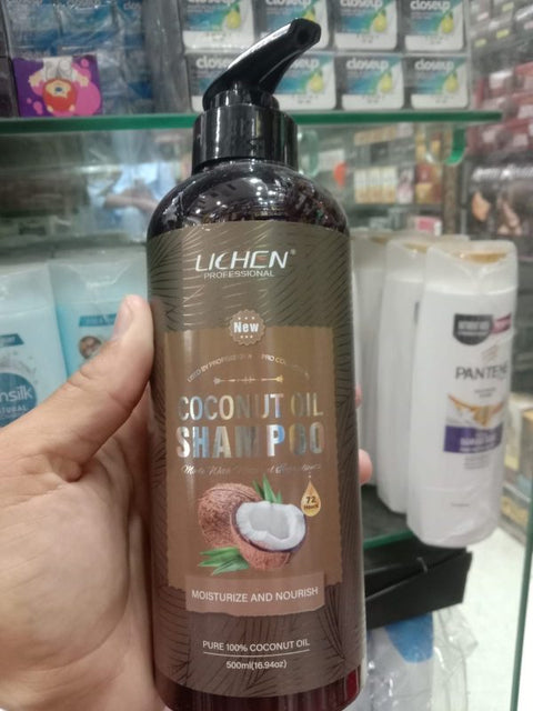 Lichen Hair Shampoo – Lichen Coconut Oil Shampoo, Sulfate Free, Paraben Free, Silicone Free, Color Safe, And Vegan Hair Shampoo – 500 Ml