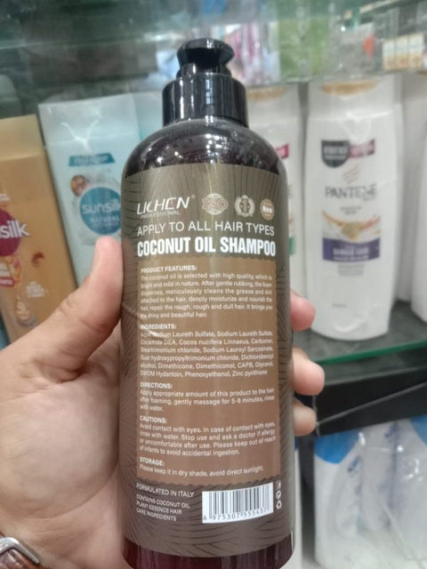 Lichen Hair Shampoo – Lichen Coconut Oil Shampoo, Sulfate Free, Paraben Free, Silicone Free, Color Safe, And Vegan Hair Shampoo – 500 Ml