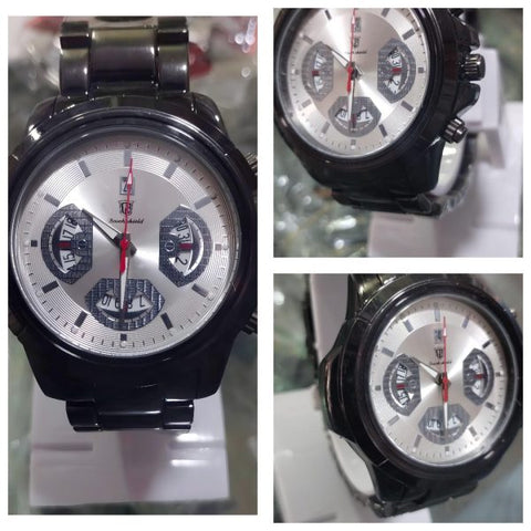 Men’s Watches Luxury Waterproof Calendar Wrist Watch Business Casual Quartz Watches Clock  Calendar Wrist Watch Business Casual Quartz Watches (without Box)