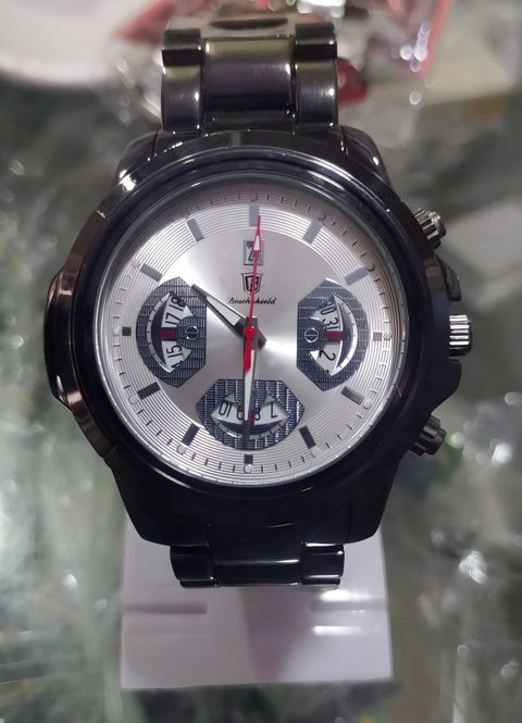 Men’s Watches Luxury Waterproof Calendar Wrist Watch Business Casual Quartz Watches Clock  Calendar Wrist Watch Business Casual Quartz Watches (without Box)