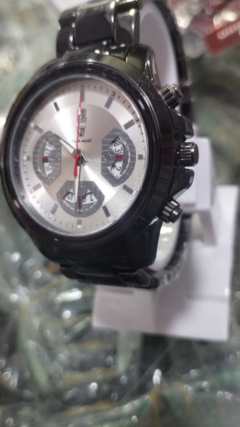 Men’s Watches Luxury Waterproof Calendar Wrist Watch Business Casual Quartz Watches Clock  Calendar Wrist Watch Business Casual Quartz Watches (without Box)