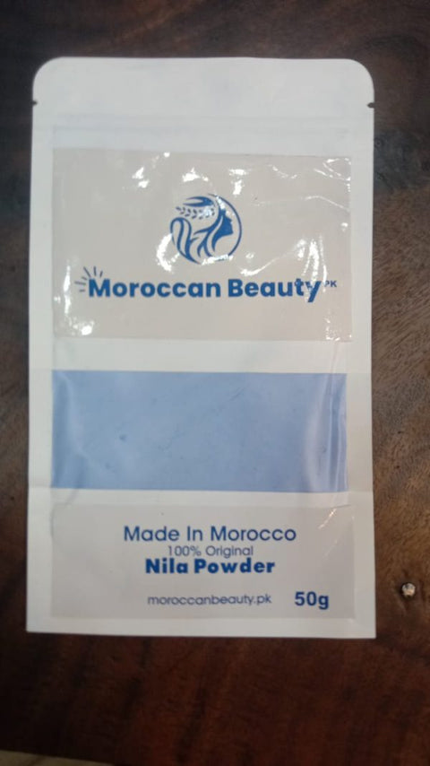 Moroccan Beauty Nila Powder | Blue Nila Skin Whitening Powder 50g | Best Quality Nila Powder
