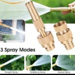 Portable Water Sprayer Nozzle Adjustable High Pressure Car Washing Garden Hose Sprinkler System Car Wash Watering Water Spray Nozzle