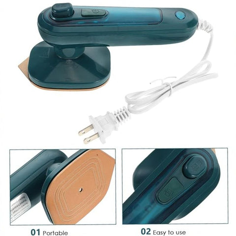Portable Mini Steam Iron | Handheld Garment Steamer for Quick Wrinkle Removal at Home & Travel best product