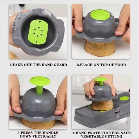 16-in-1 Mandoline Slicer & Vegetable Chopper | Multifunctional Food Cutter & Grater